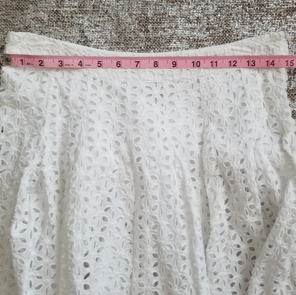 Willie Smith eyeletet & ribbon full skirt sz 10 - Picture 4 of 6